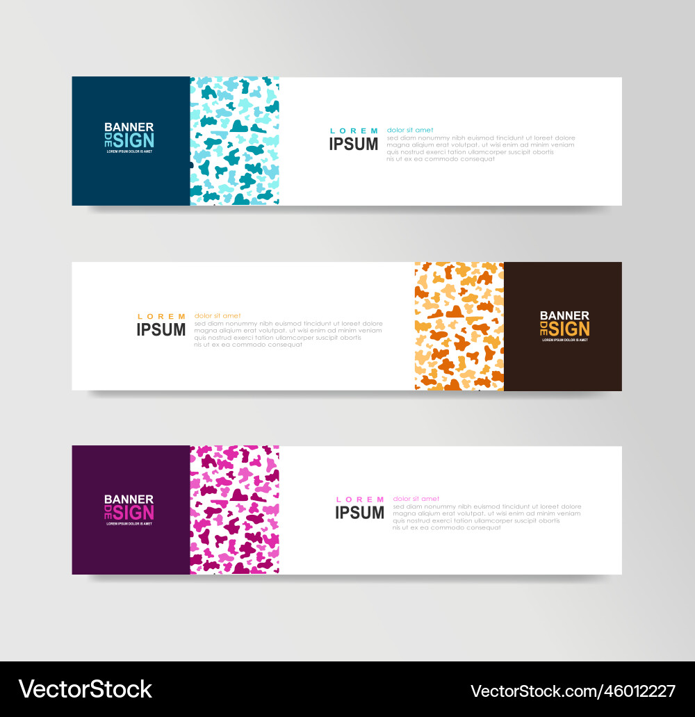 Templates of horizontal web banner website header Templates of horizontal web banner website header Vector Image