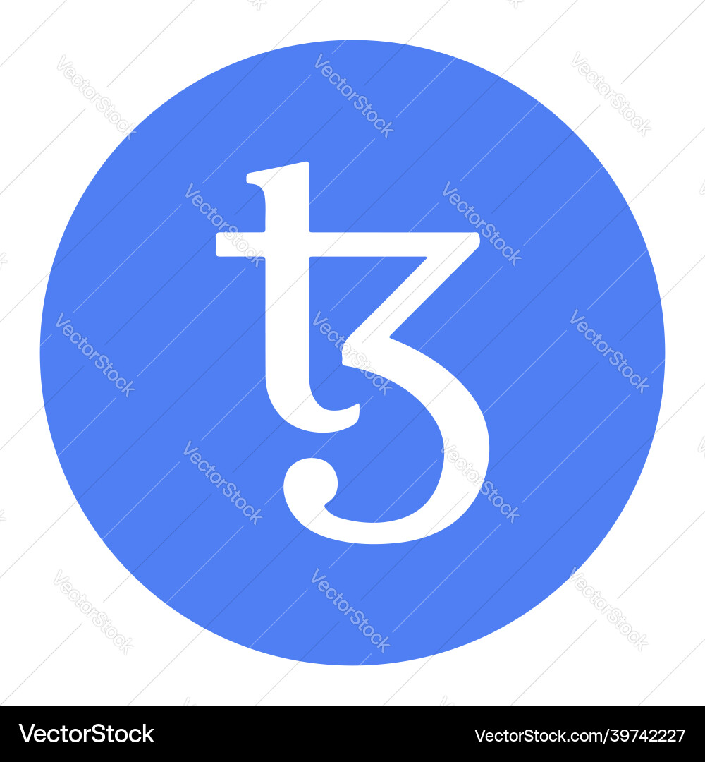 Tezos xtz token symbol cryptocurrency logo coin – Royalty-Free Vector |  VectorStock