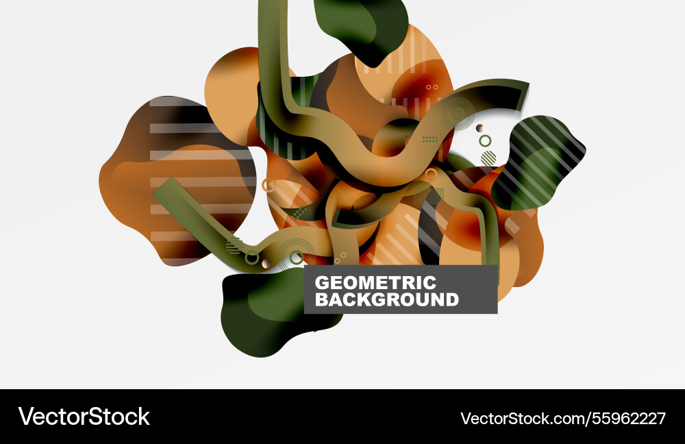 Vibrant abstract background overlapping shapes Vibrant abstract background overlapping shapes Vector Image