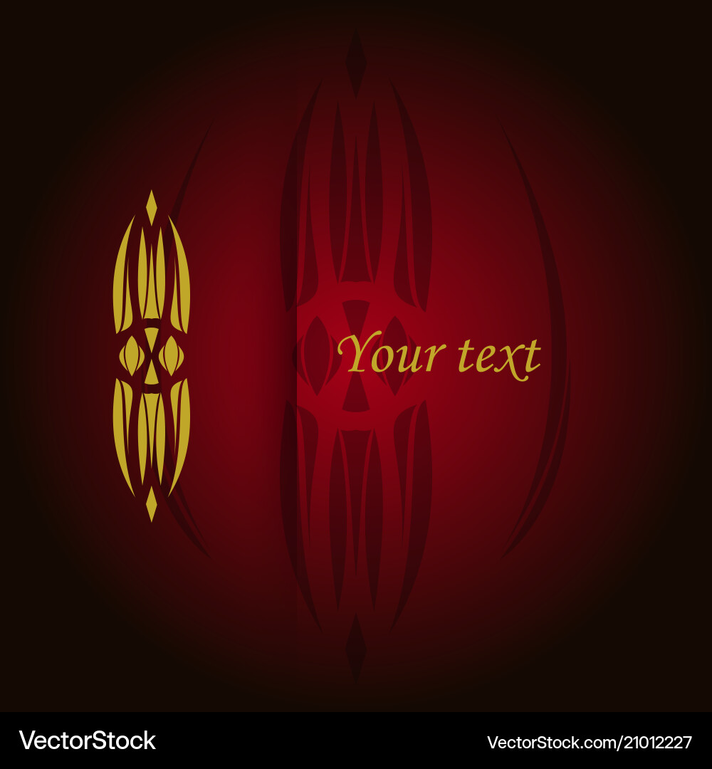 Vintage pattern on background for retro design Vector Image