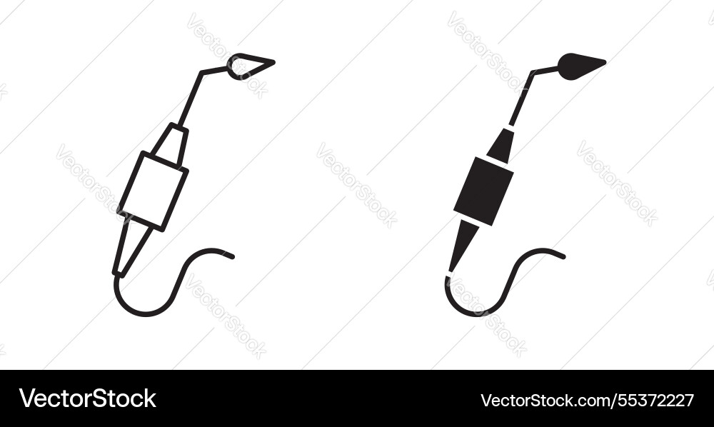 Welding icon set in thin line for web Vector Image