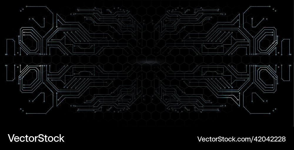Abstract Tech Circuit Background vector image