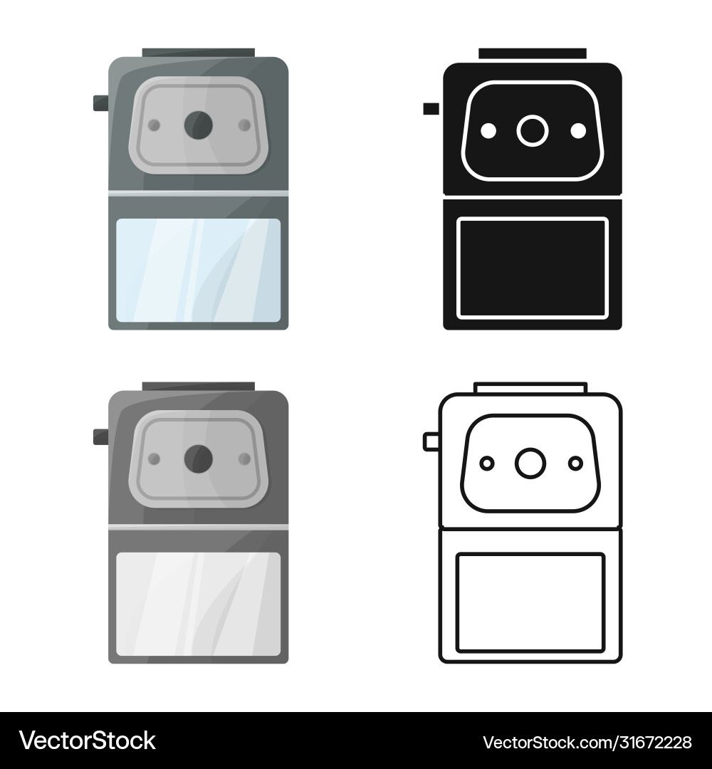 Isolated object sharpener and whittle symbol vector image