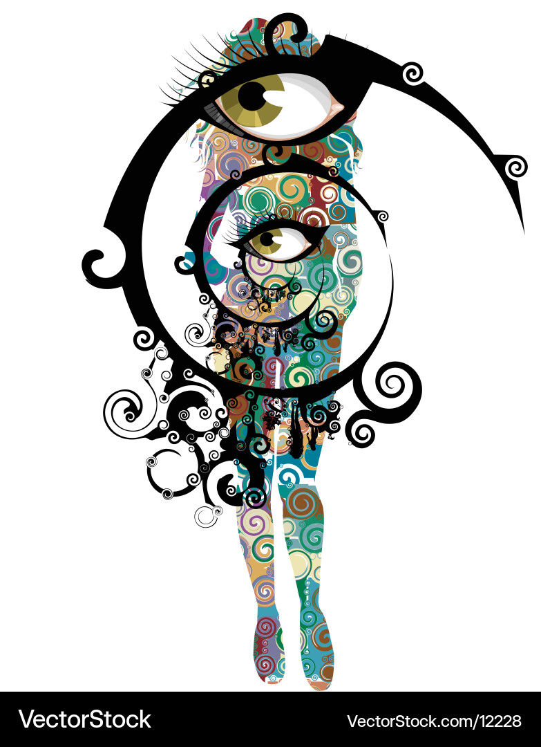 Opalescent Splatter Vector Image