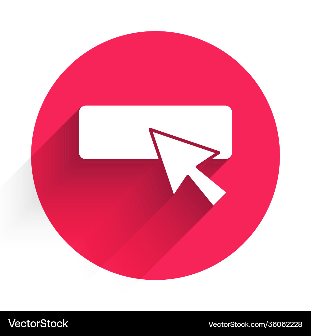 White ui or ux design icon isolated with long White ui or ux design icon isolated with long vector image