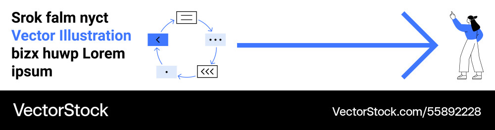 Workflow diagram representing process flow towards Workflow diagram representing process flow towards vector image