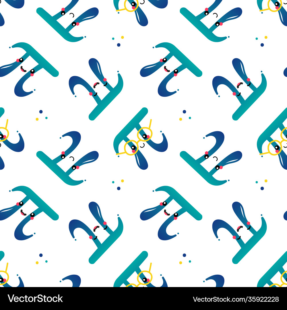 World pi day seamless pattern background World pi day seamless pattern background vector image