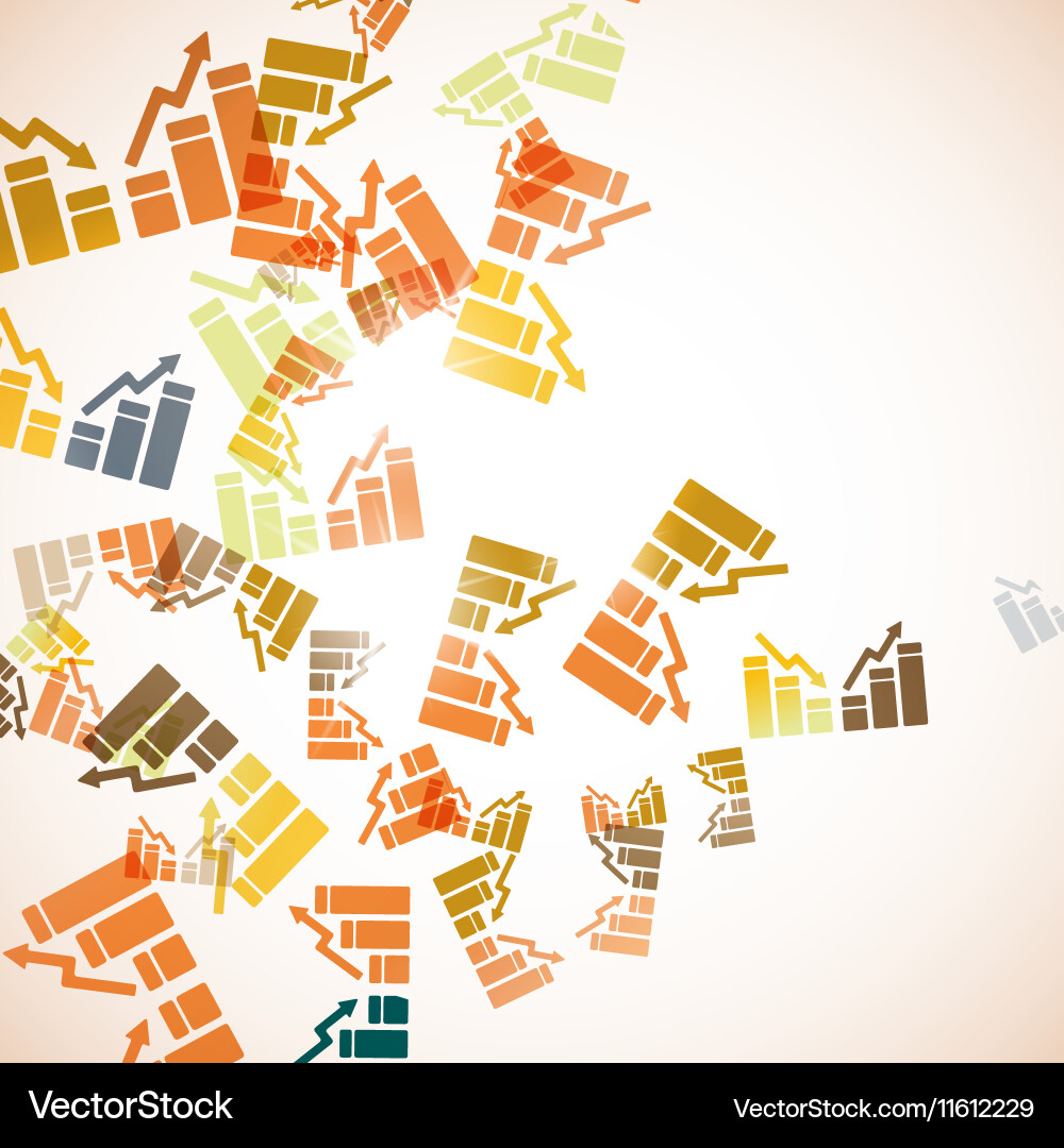 Abstract background chart Vector Image