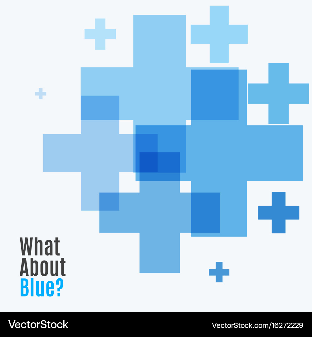 Abstract design elements with cross vector image