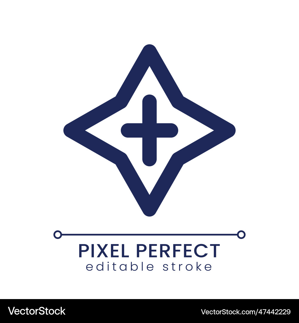 Blink transition pixel perfect linear ui icon vector image
