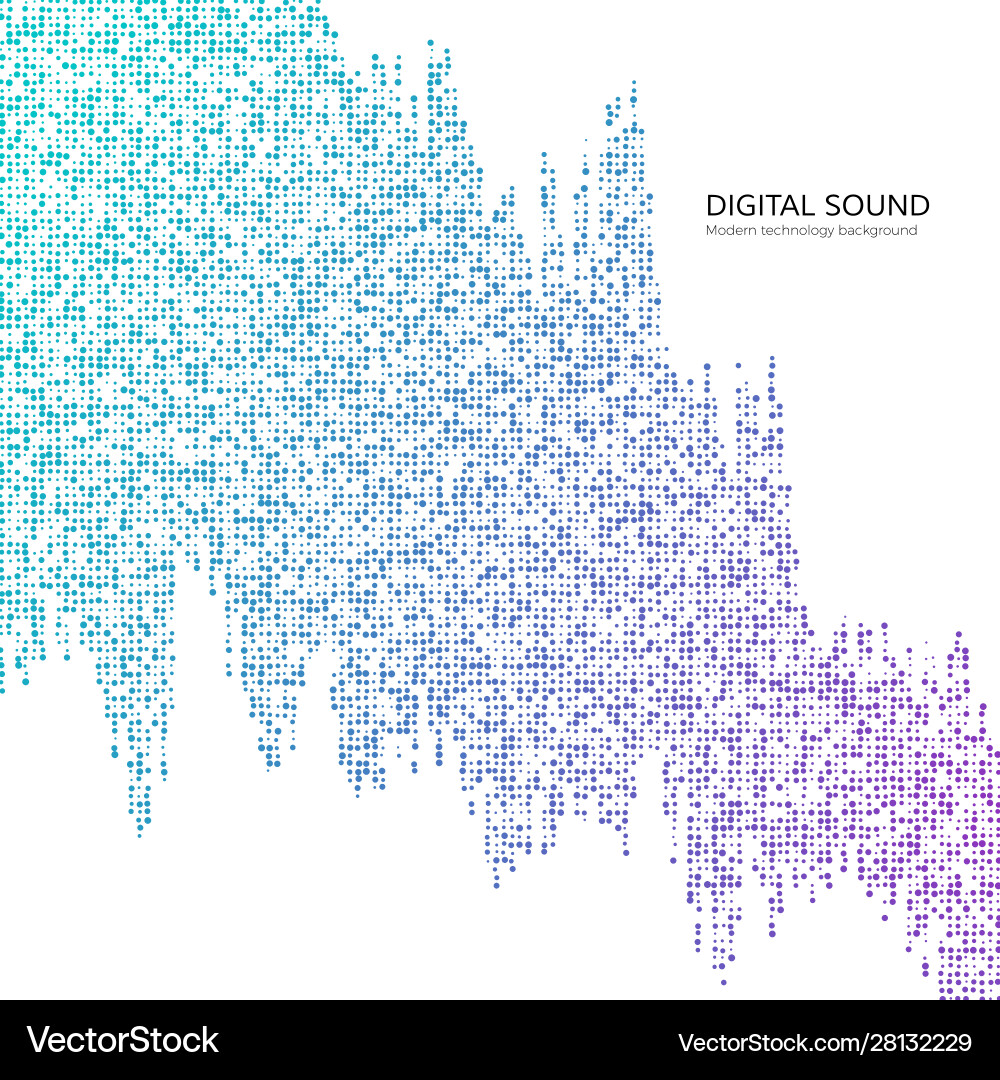 Digital Data Stream Abstract vector image