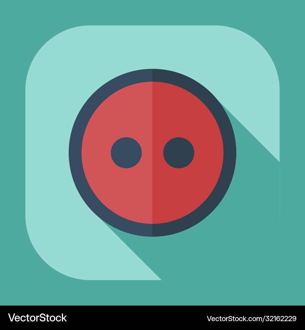 Flat modern design with shadow icons button Flat modern design with shadow icons button vector image
