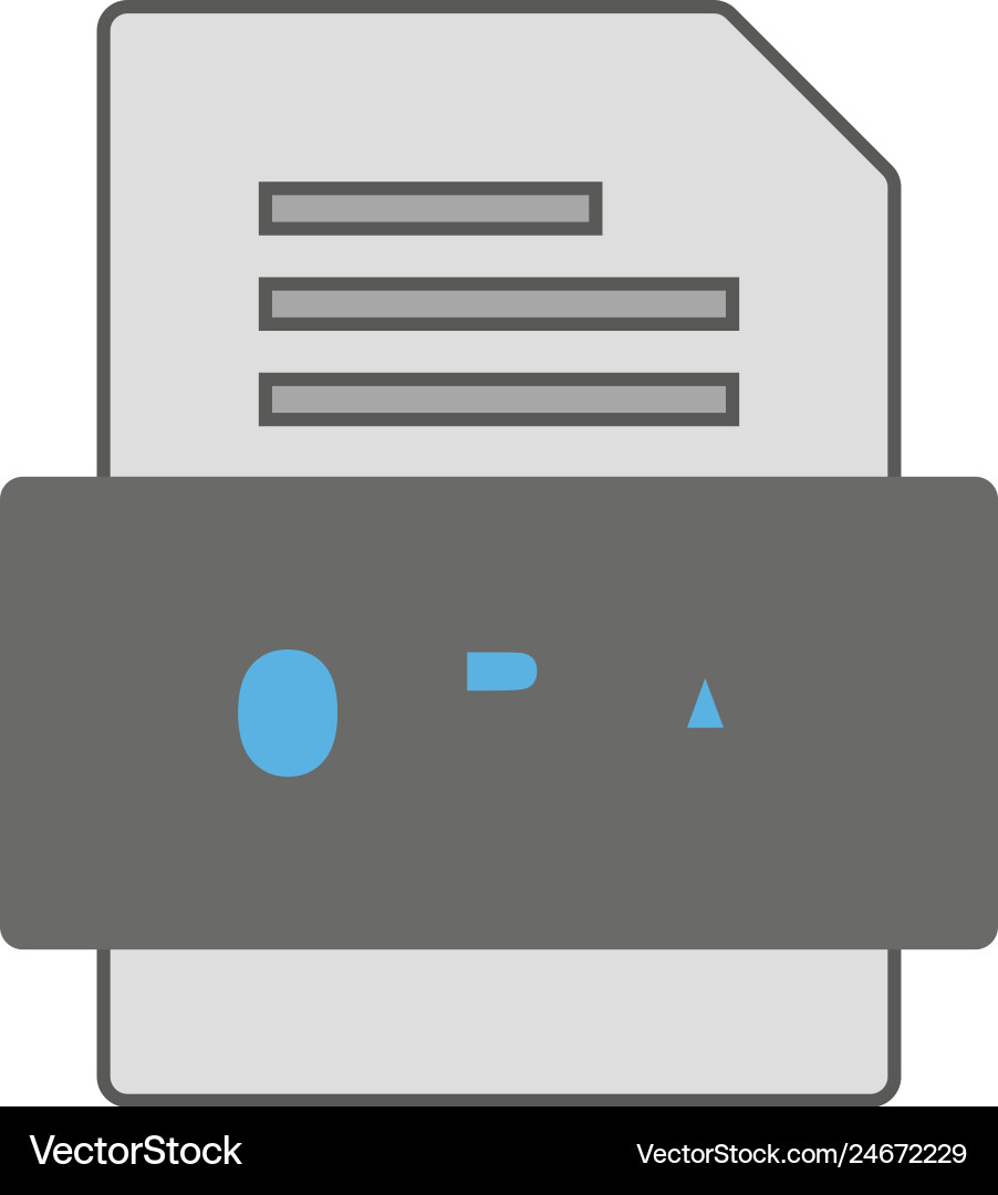 Ora file document icon Vector Image