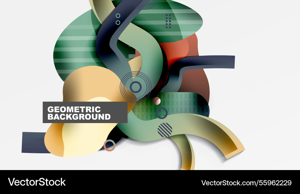 Vibrant abstract background overlapping shapes Vibrant abstract background overlapping shapes vector image