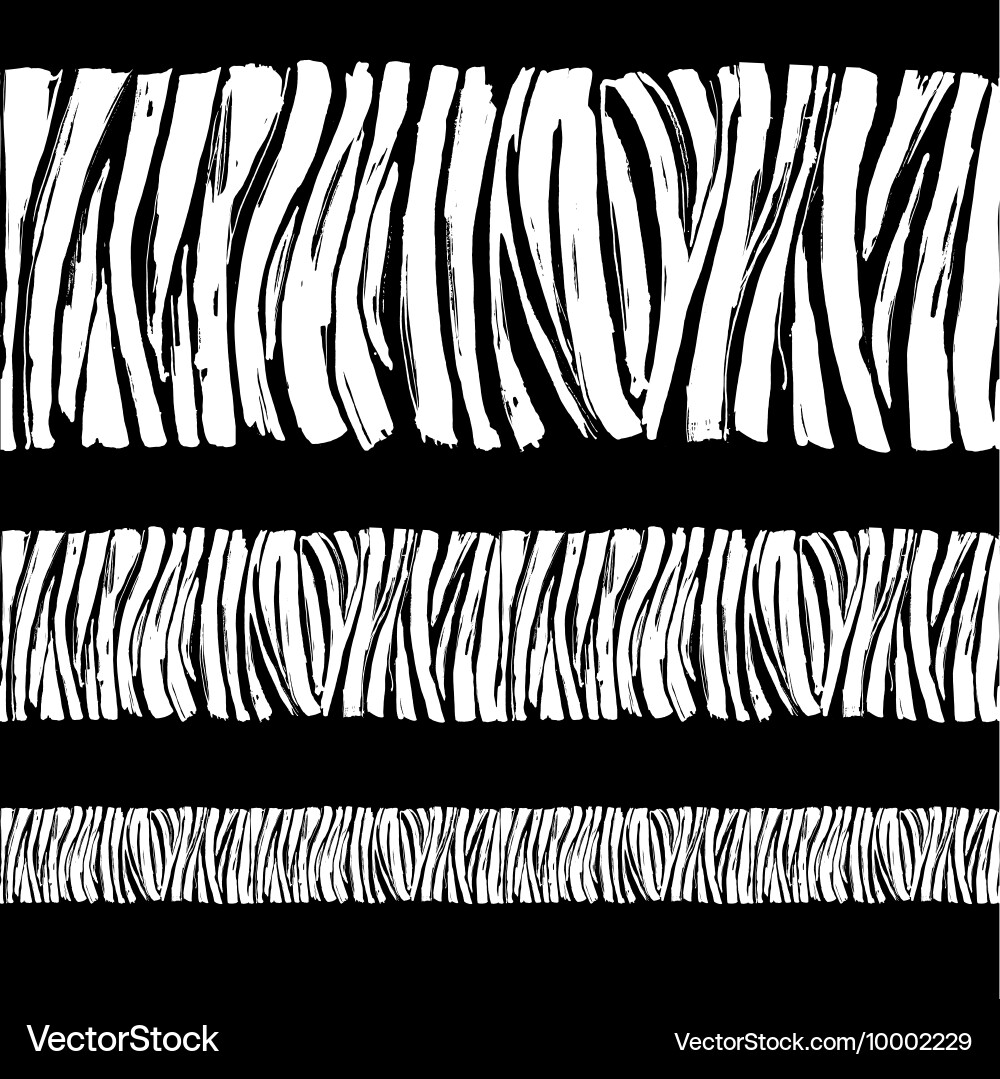Zebra print seamless background border frame Vector Image