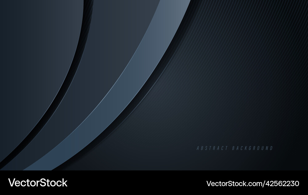Abstract dark curve shape dimension background Vector Image