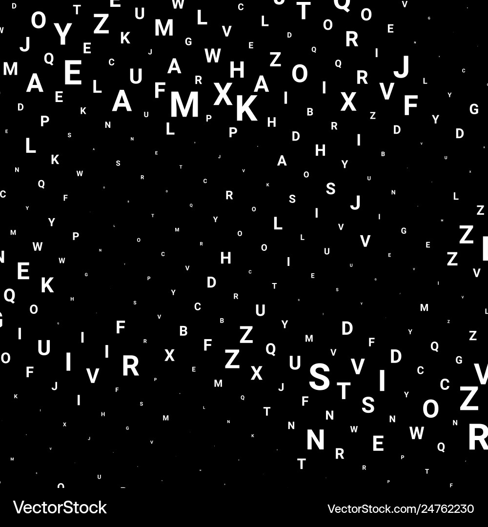 Abstract texture with letters Abstract texture with letters vector image