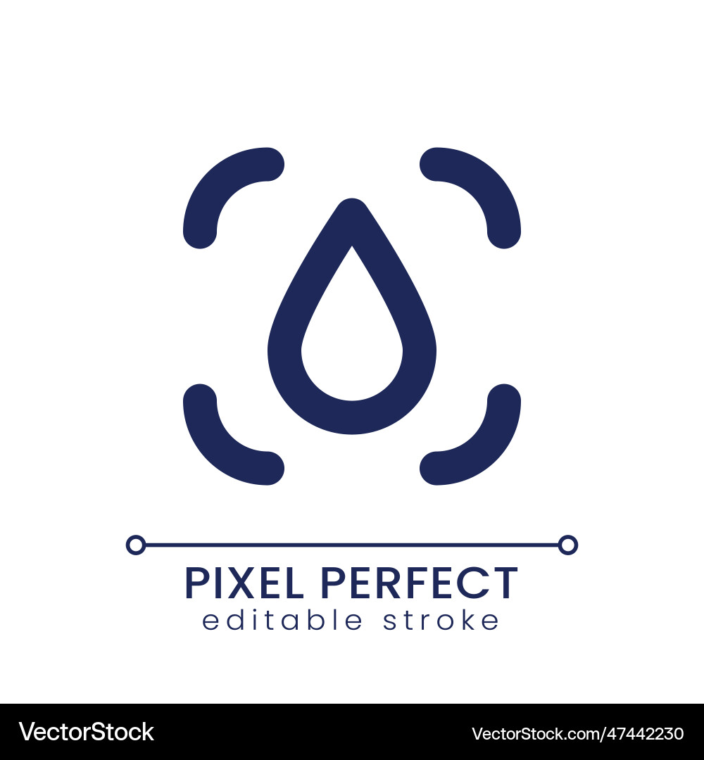 Blur transition pixel perfect linear ui icon Blur transition pixel perfect linear ui icon Vector Image