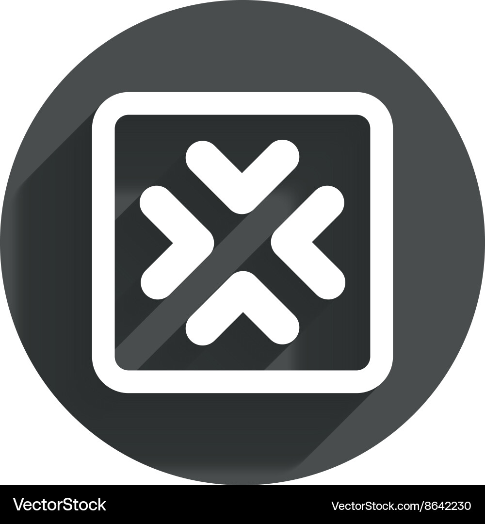 Enlarge or resize icon full screen extend vector image