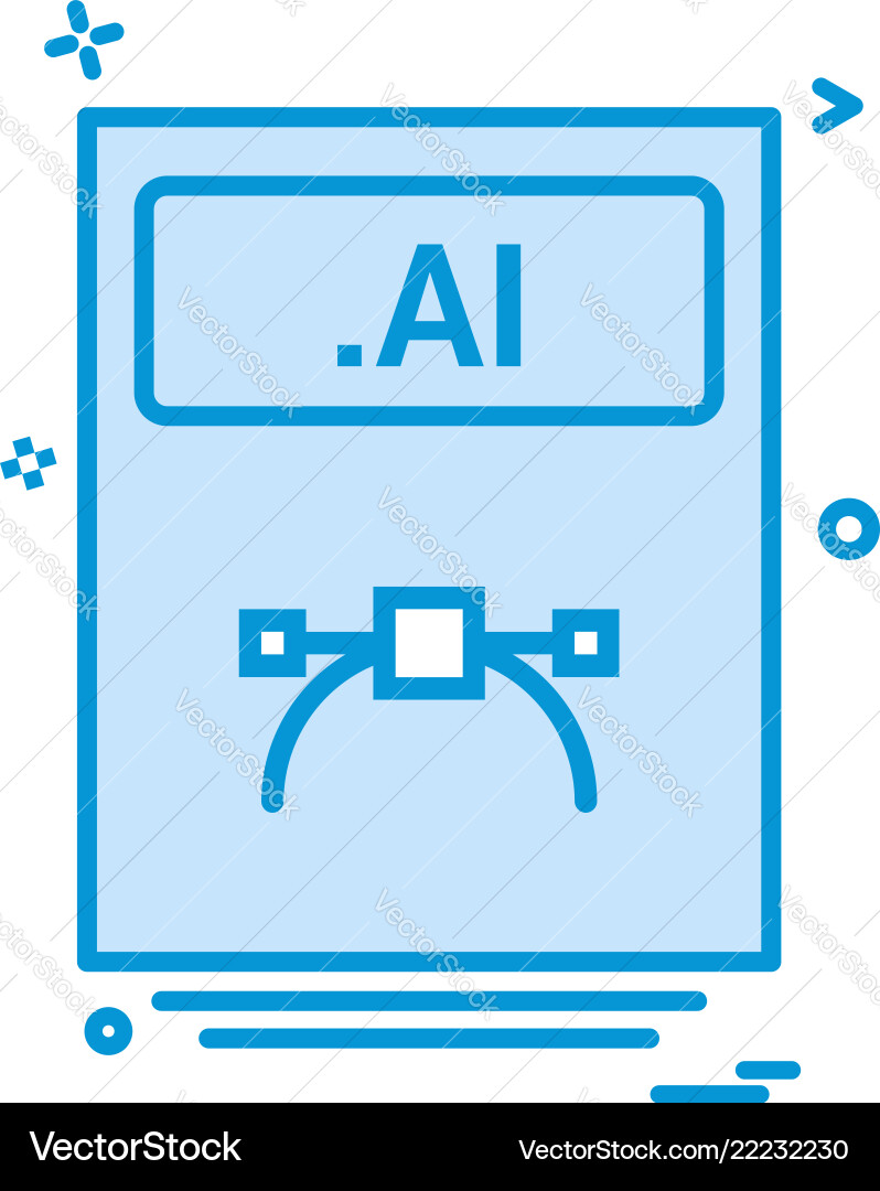 File files ai icon design File files ai icon design vector image