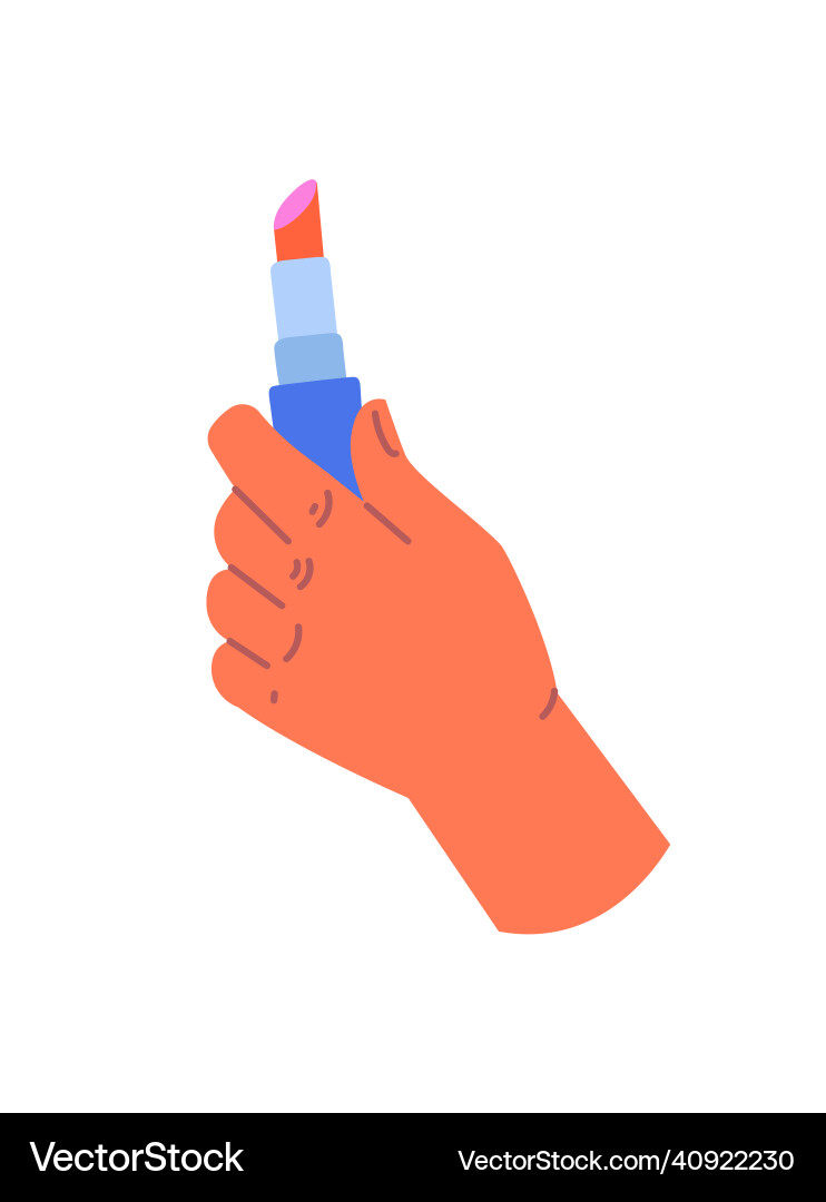 Hand with object concept Hand with object concept vector image