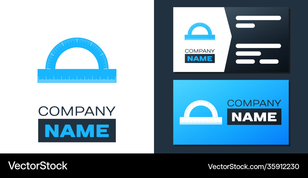 Logotype protractor grid for measuring degrees Logotype protractor grid for measuring degrees vector image
