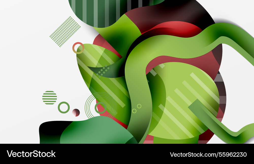 Vibrant abstract background overlapping shapes Vibrant abstract background overlapping shapes vector image