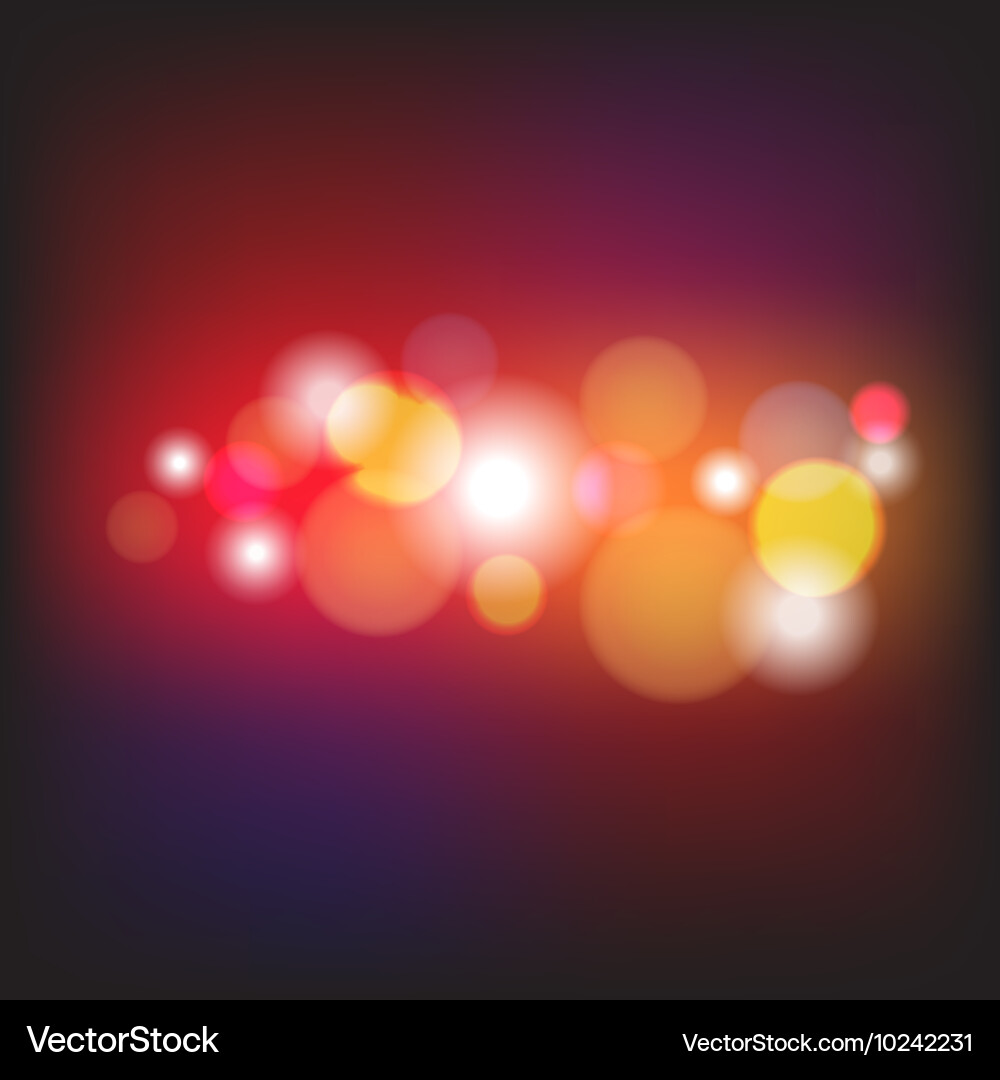 Dynamic Light Bokeh Effect vector image