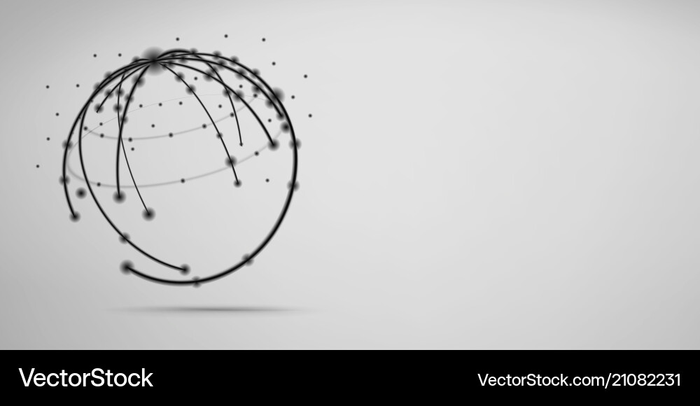 Global network connection visualization Global network connection visualization Vector Image