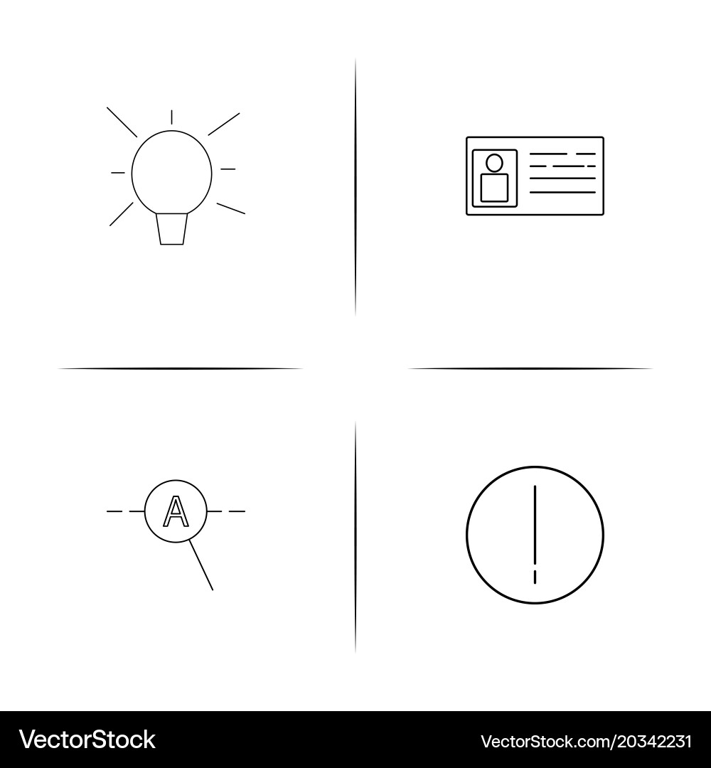 Internet technologies simple linear icon vector image