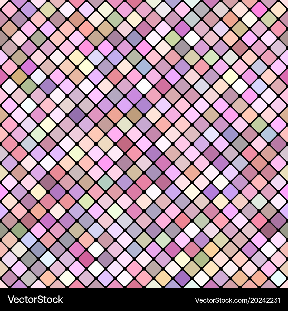 Pink seamless diagonal square pattern background vector image