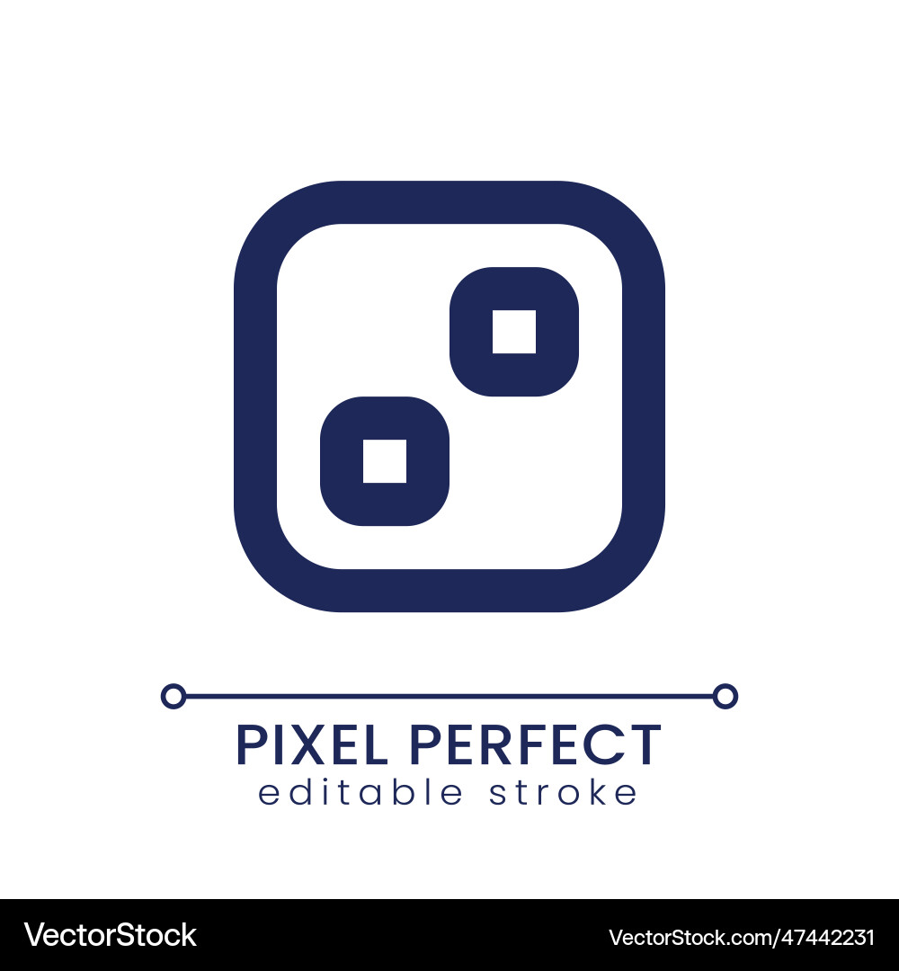 Pixelated transition effect linear ui icon Pixelated transition effect linear ui icon Vector Image