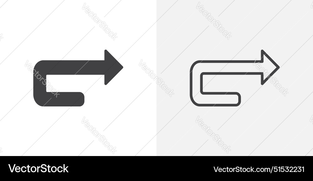 Redo icon set refresh restart or reload symbol Redo icon set refresh restart or reload symbol vector image