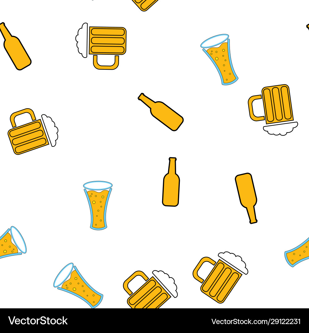 Seamless pattern simple abstract alcoholic vector image