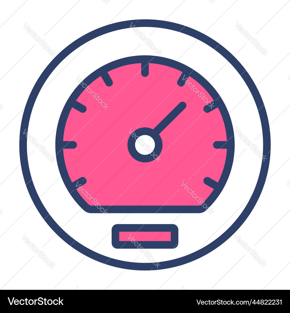 Speedometer icon user interface as a simple sign vector image