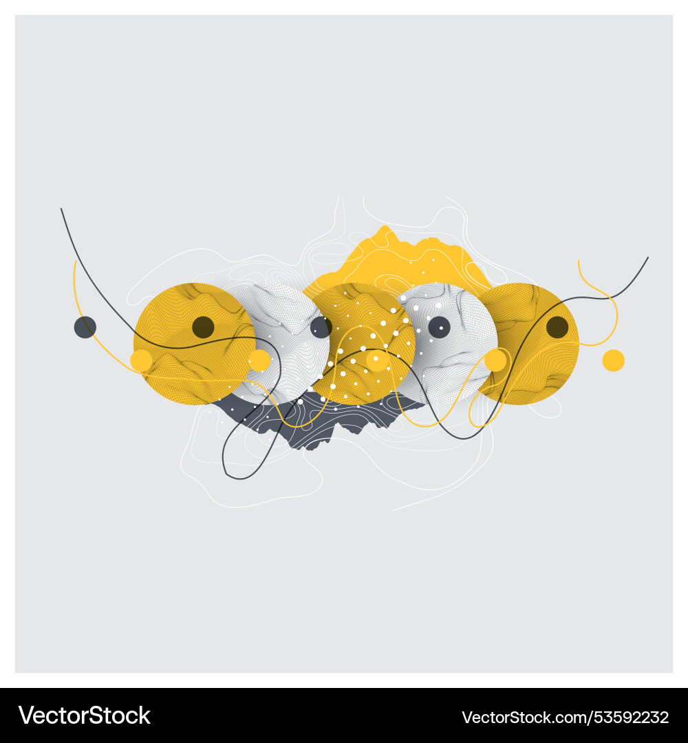 Abstract art wireframe background modern science Abstract art wireframe background modern science vector image