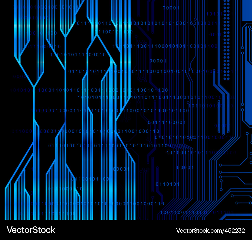 Digital Circuit Background vector image