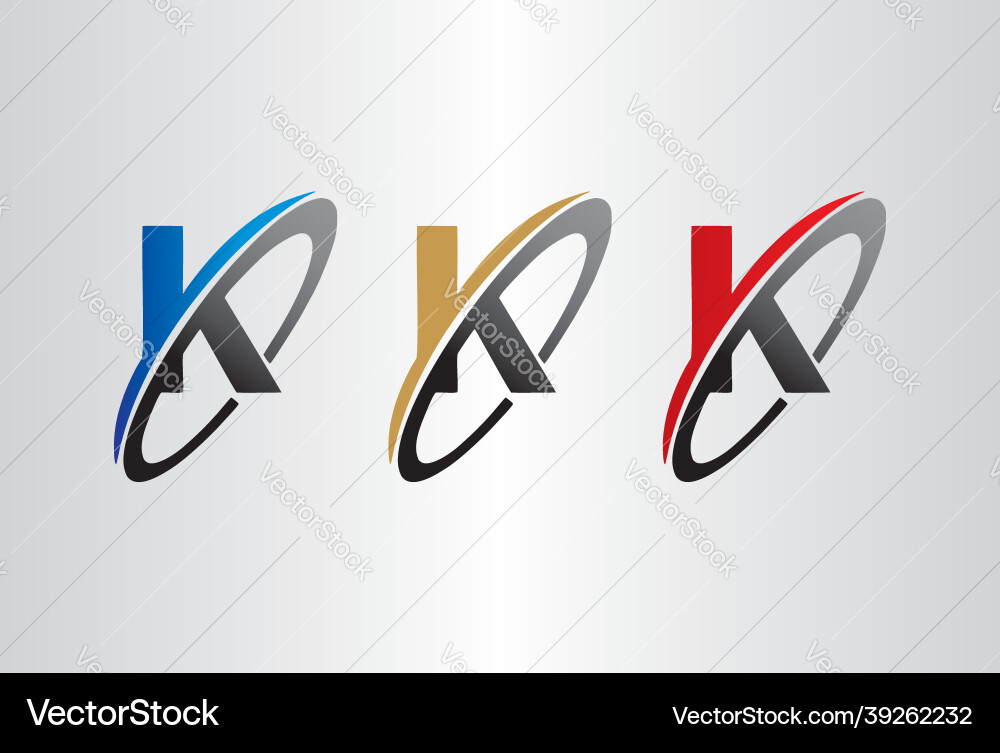 K-Logo-Design mit kreativem modernem Typ K-Logo-Design mit kreativem modernem Typ vektorbild