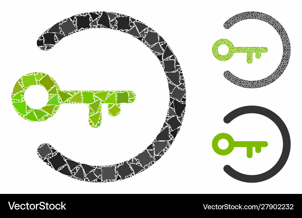 Login access mosaic icon humpy items Login access mosaic icon humpy items vector image