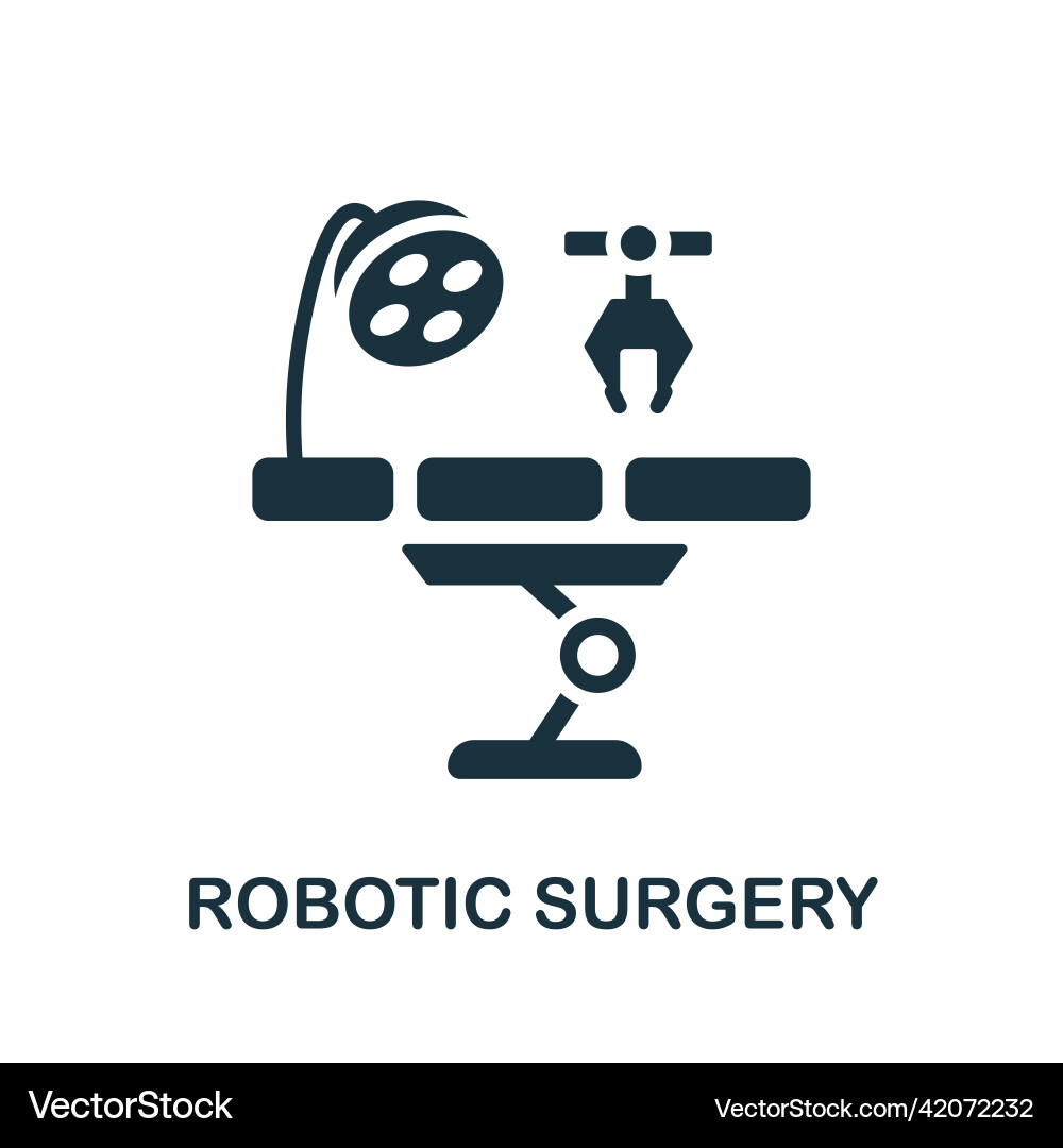 Robotic surgery icon simple element from Robotic surgery icon simple element from vector image