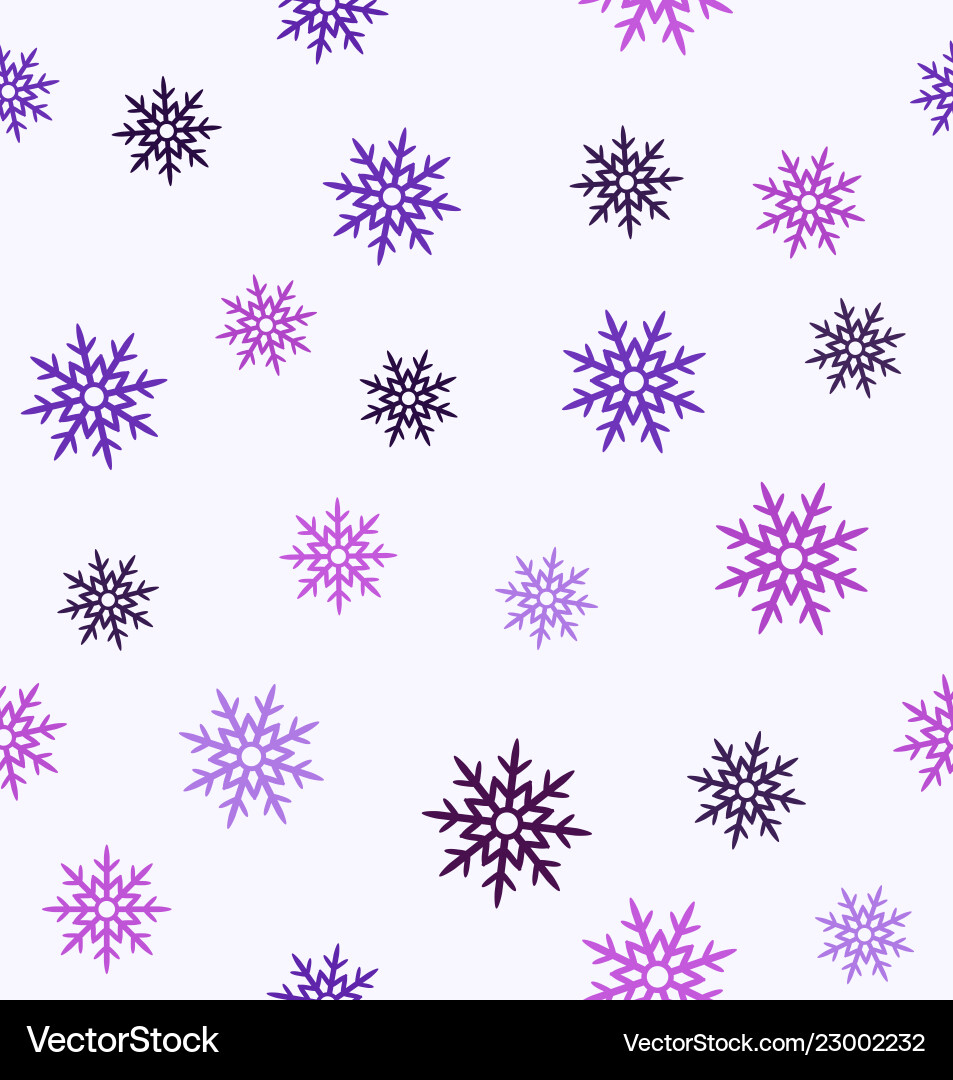 Snowflake pattern seamless Vector Image