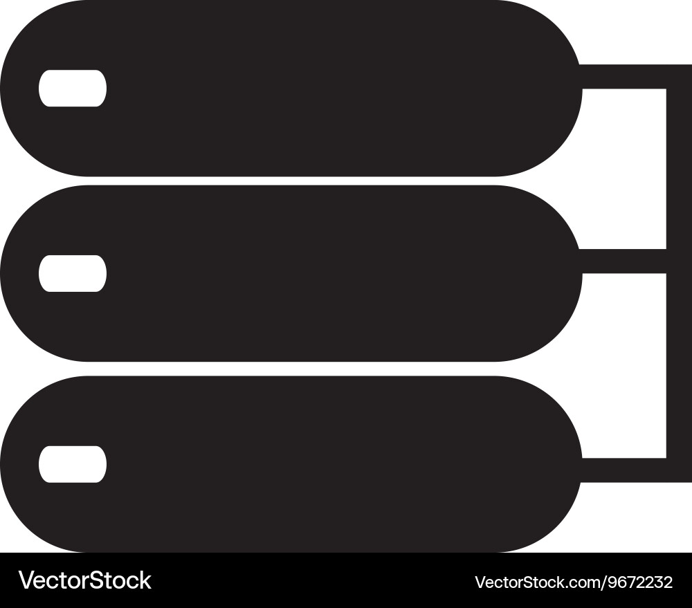 Web hosting icon vector image