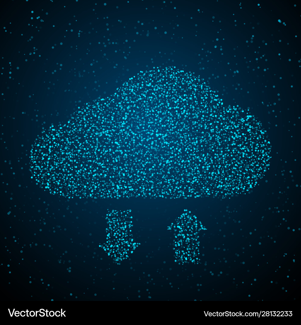 Cloud synchronization global structure data Cloud synchronization global structure data vector image