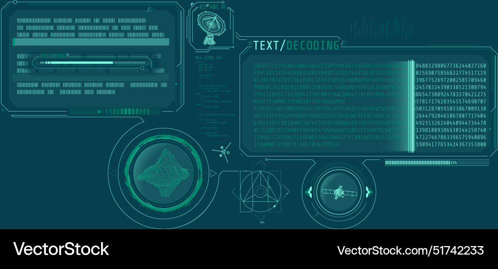 Decoding satellite and radio telescope data about Decoding satellite and radio telescope data about vector image