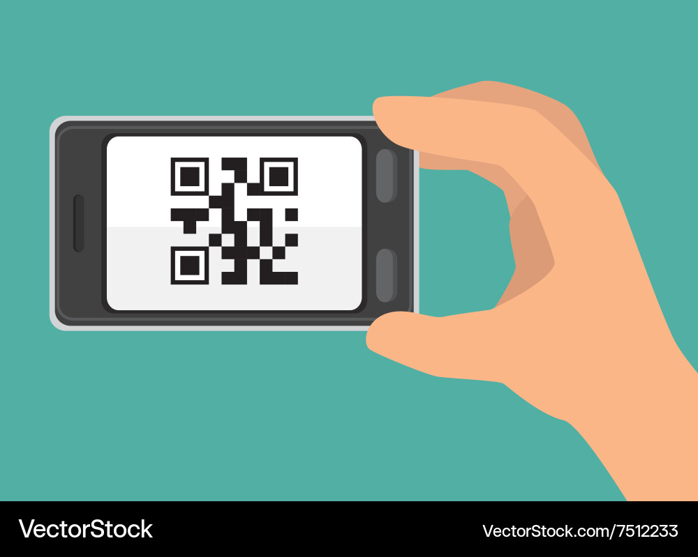 Digital code design vector image