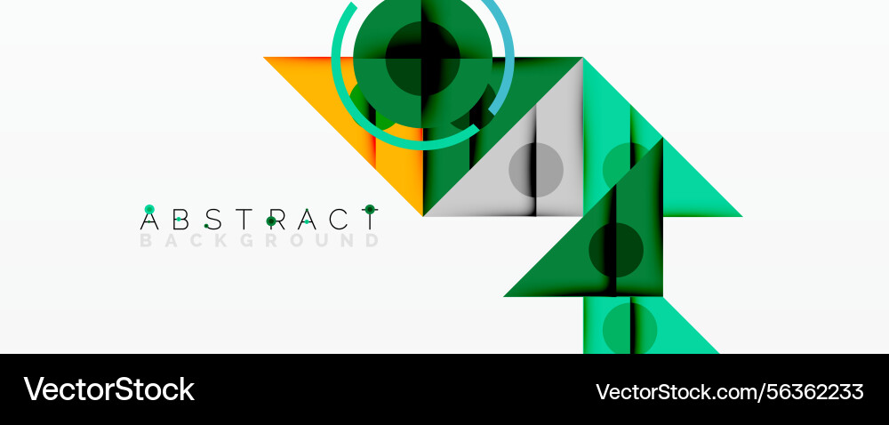 Geometric shapes overlap creating modern abstract Vector Image