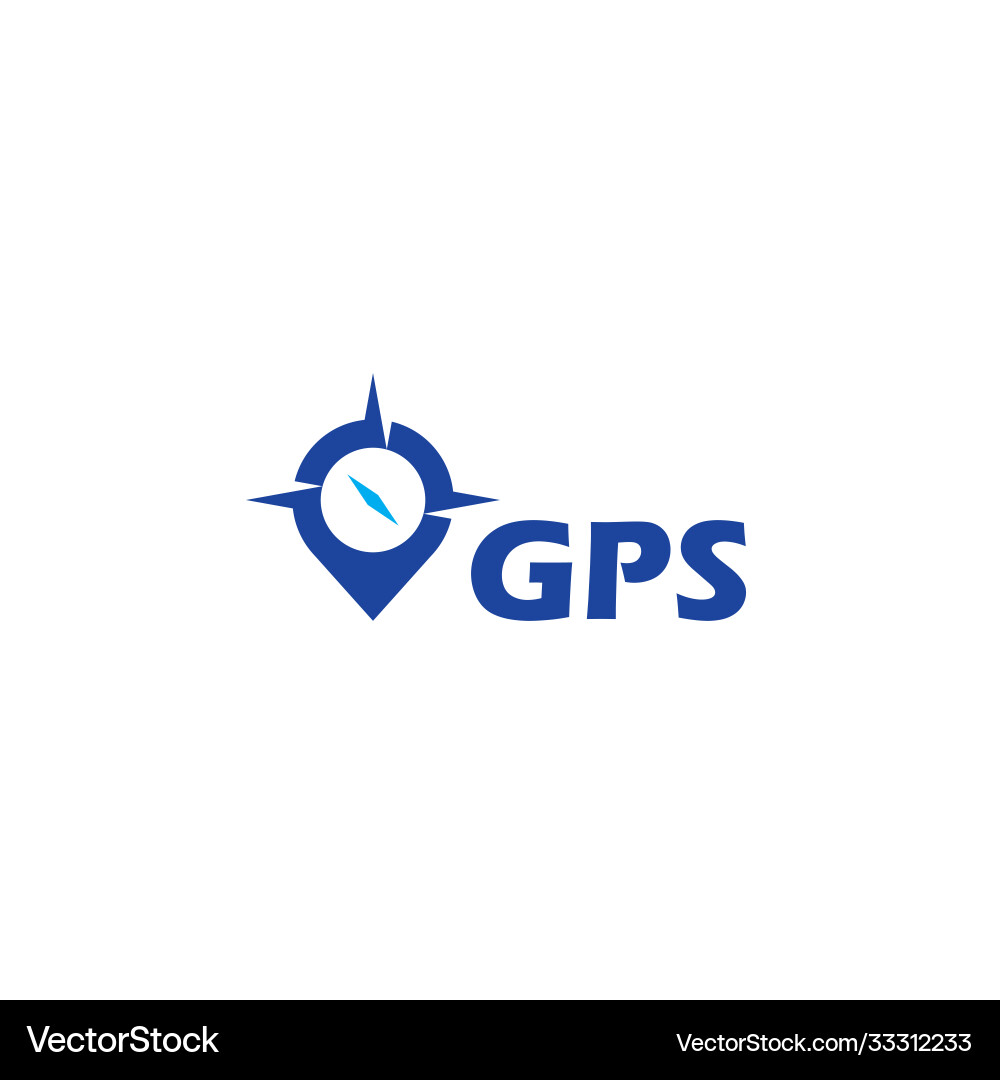 Gps point logo navigation and compass icon design Gps point logo navigation and compass icon design Vector Image