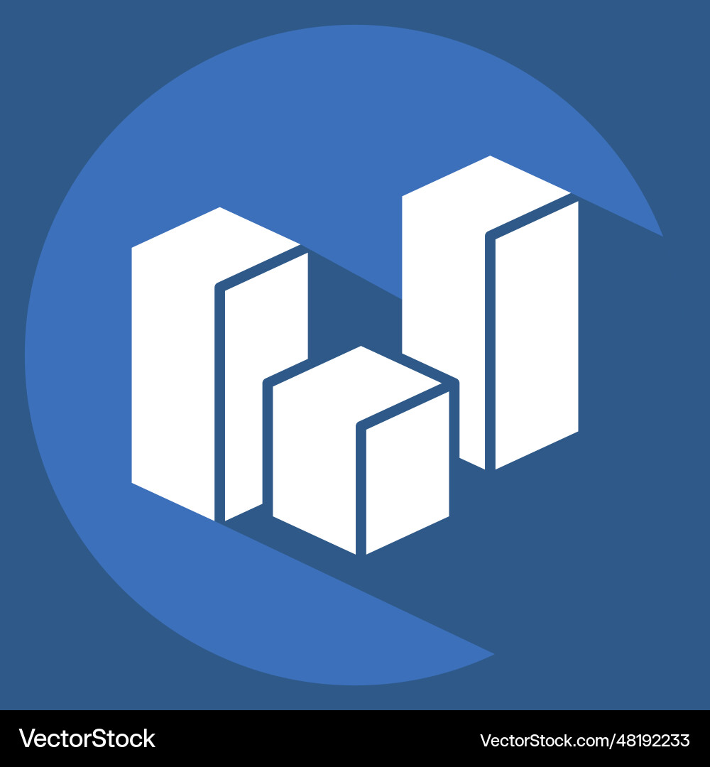 Icon 3d visualication related to visualization Vector Image