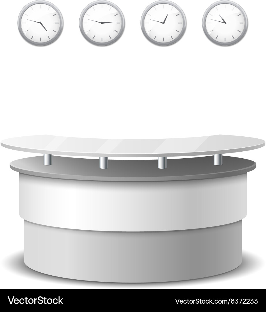 Modern Reception Counter vector image