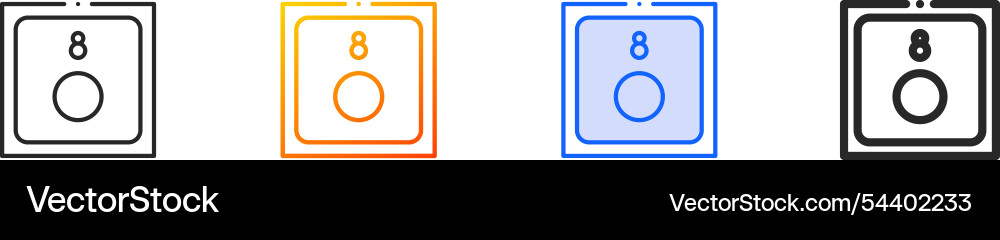 Oxygen iconthin linear gradient blue stroke Oxygen iconthin linear gradient blue stroke Vector Image